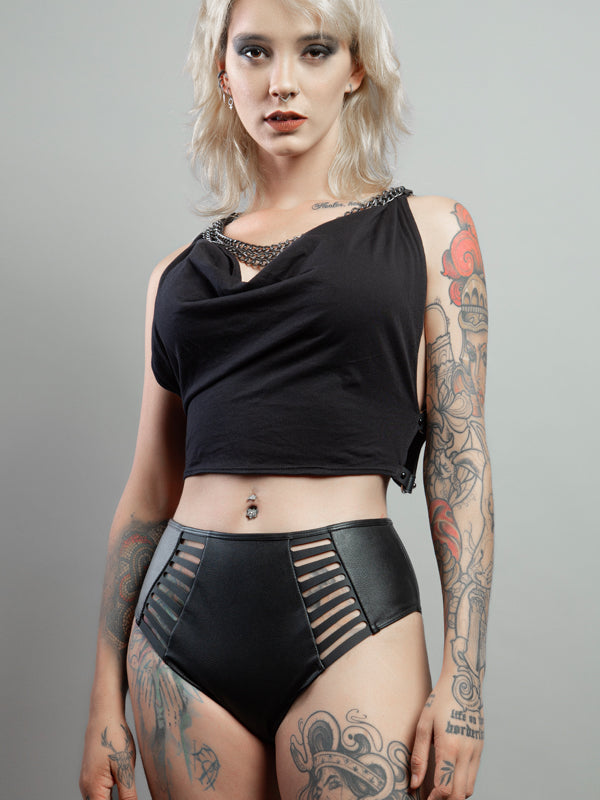 Aquarius Panties - Faux Leather