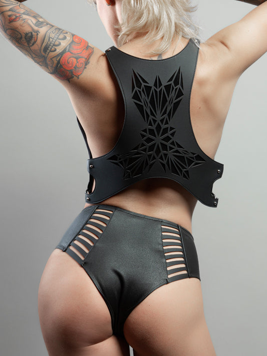 Aquarius Panties - Faux Leather