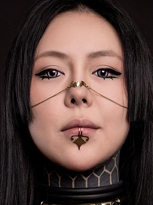 Vespertillion Nosechain - Brass
