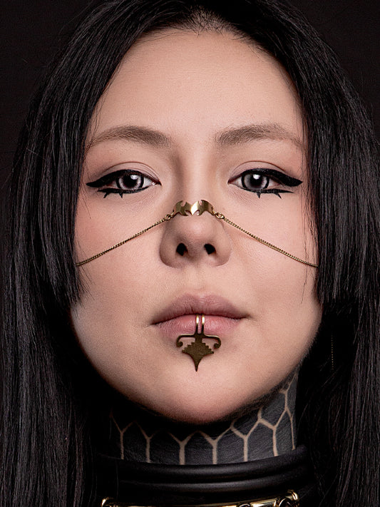 Vespertillion Nosechain - Brass